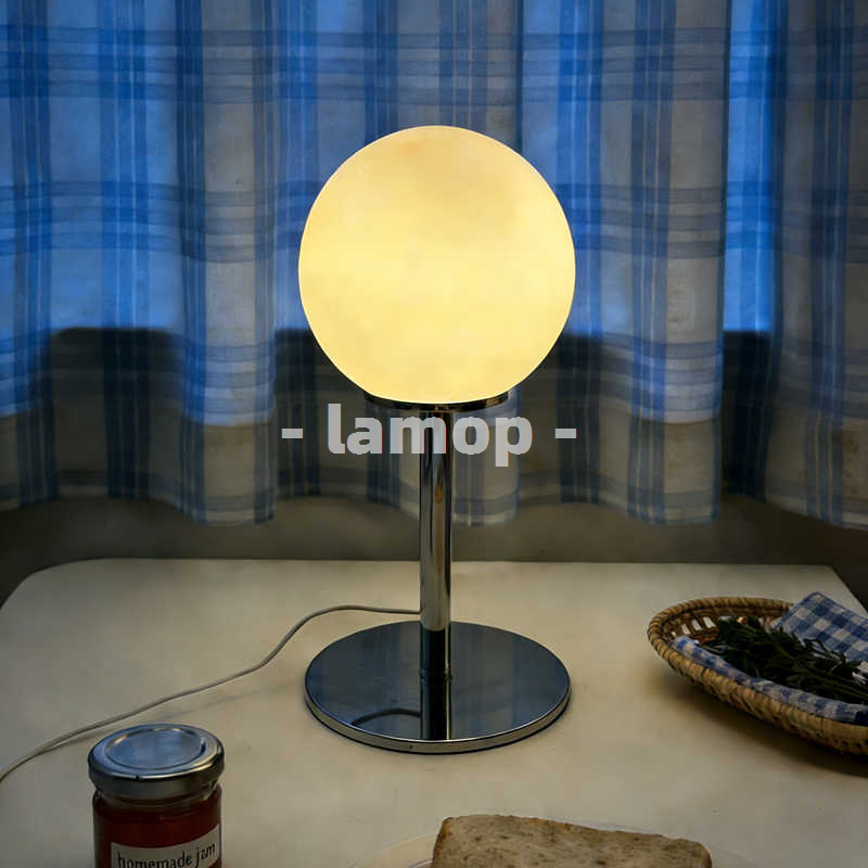 Decor Lighting Lamps - Süt Beyazı Düz Küre Krom İnce