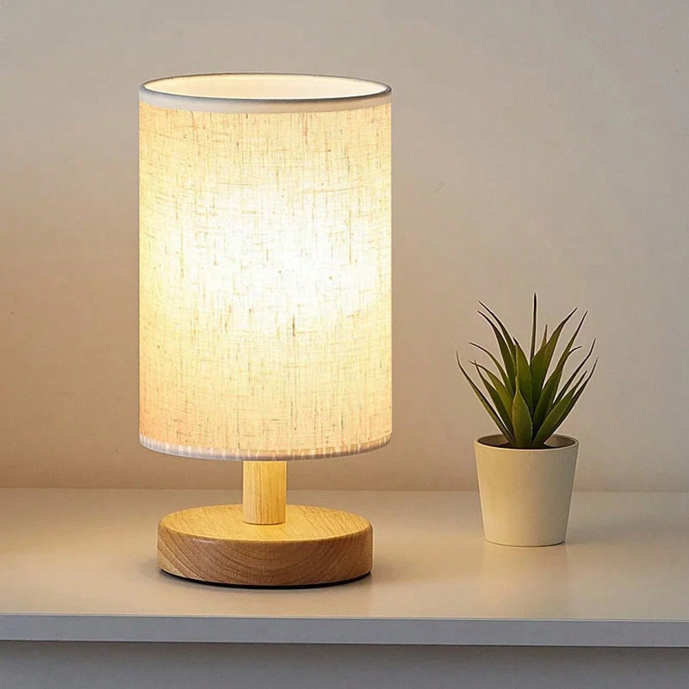 Lighting Decor Bedroom - Modern İskandinav tarzı, ahşap ve kumaş