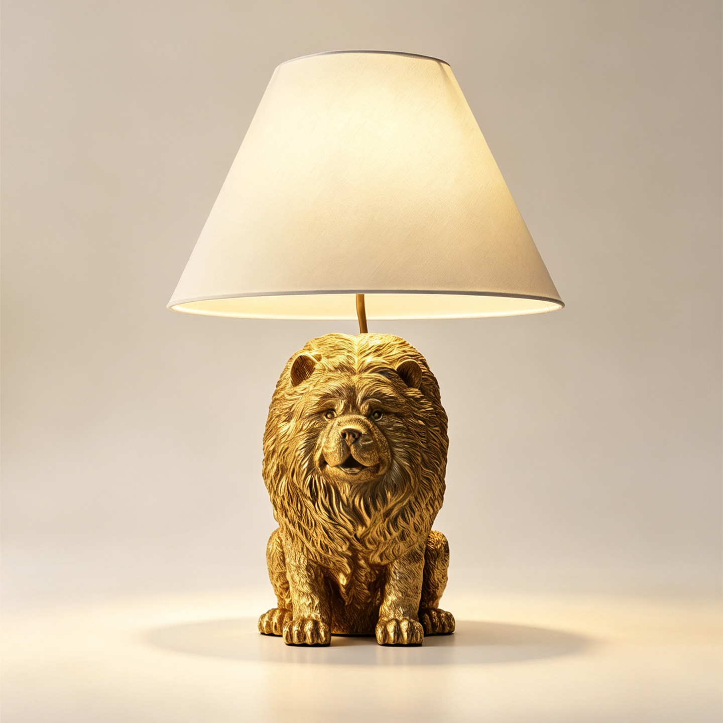Lighting Decor Bedroom - Yaratıcı Chow Chow Hayvan Figürlü Reçine