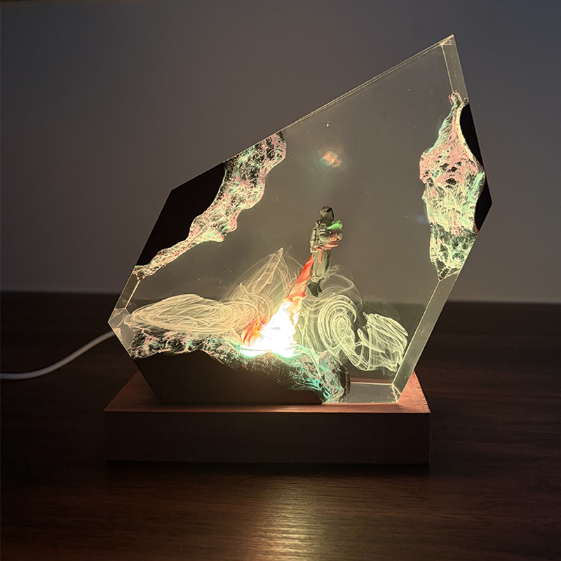 Lighting Christmas Decor - Bilimkurgu Anime Figürü Organizma Reçine Masa