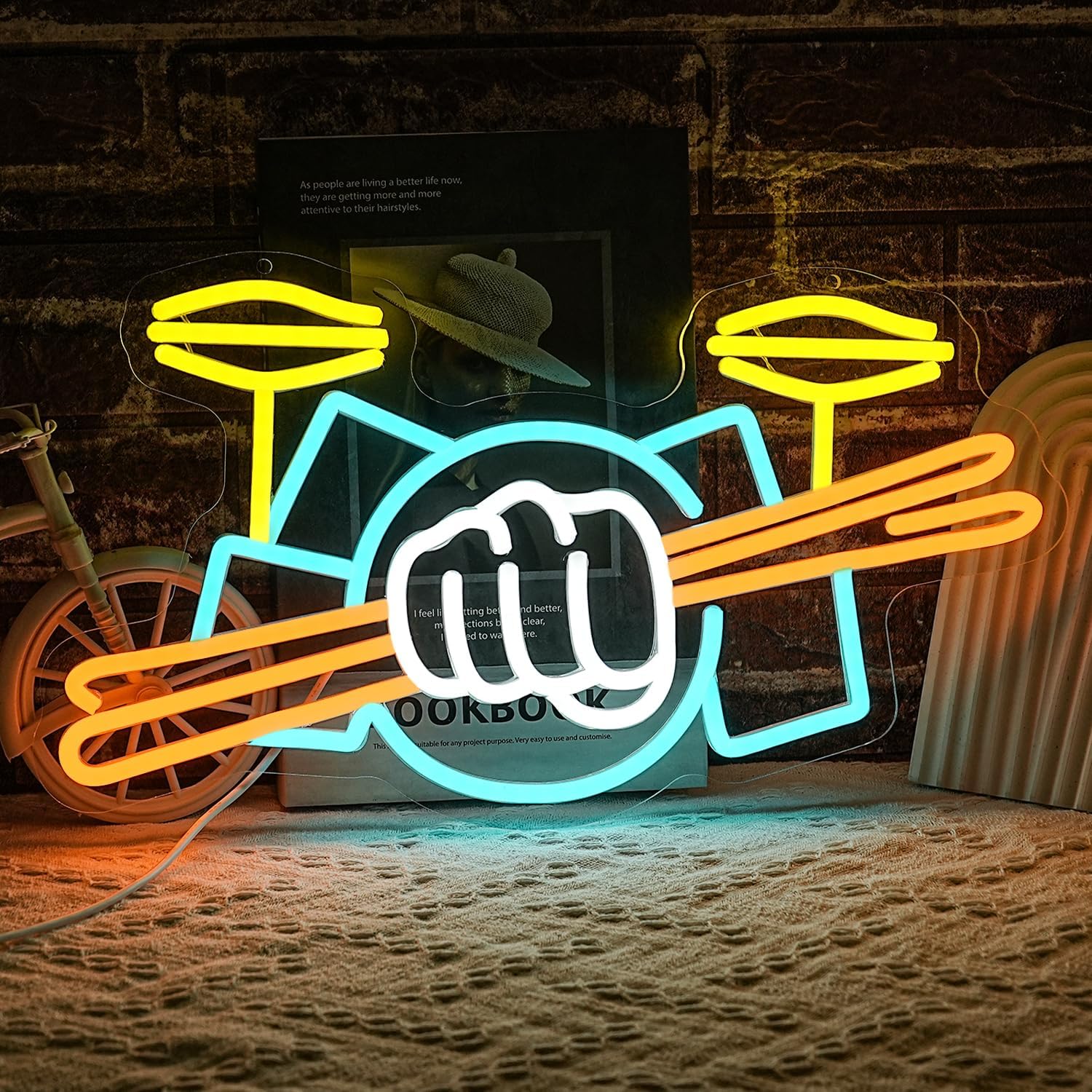Davul Seti Neon Tabela USB Güç - Lighting Decoration Ideas incelemesi ve fiyatı