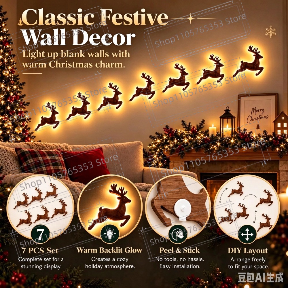 2027 Ren Geyiği Işıltılı Noel  - Up Lighting Decor incelemesi ve fiyatı