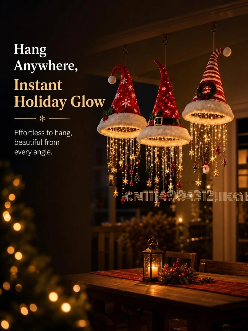 Işıklı Noel Baba Şapkası Şekli - Lighting Christmas Decor incelemesi ve fiyatı