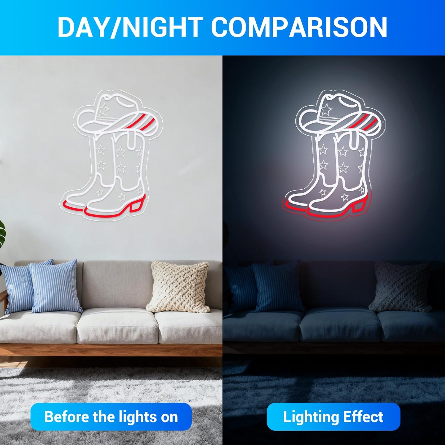 Kovboy Botu ve Şapka Temalı LE - Lighting Decoration Ideas incelemesi ve fiyatı
